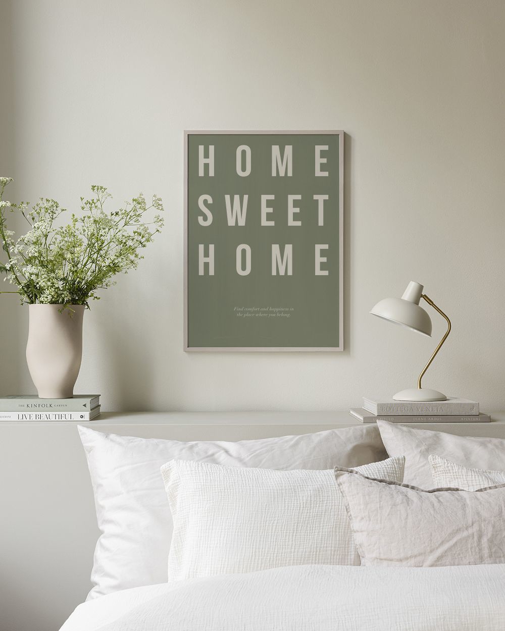 Home Sweet Home in Green Print