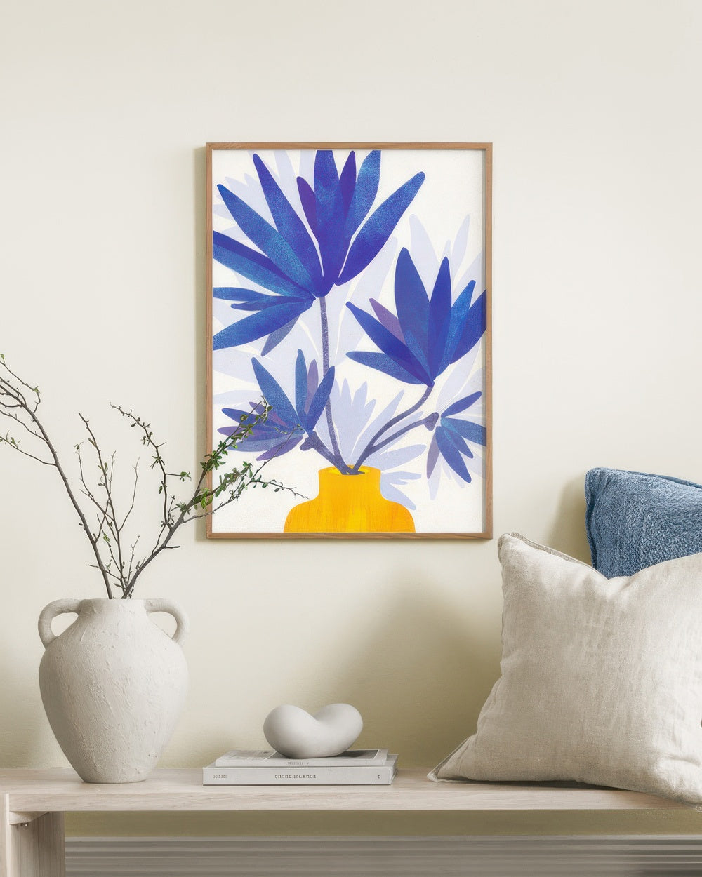Kristian Gallagher - Indigo Blooms Print