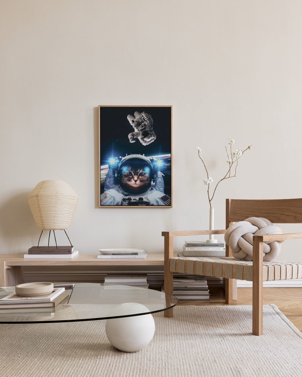 Cat in Space Canvas print