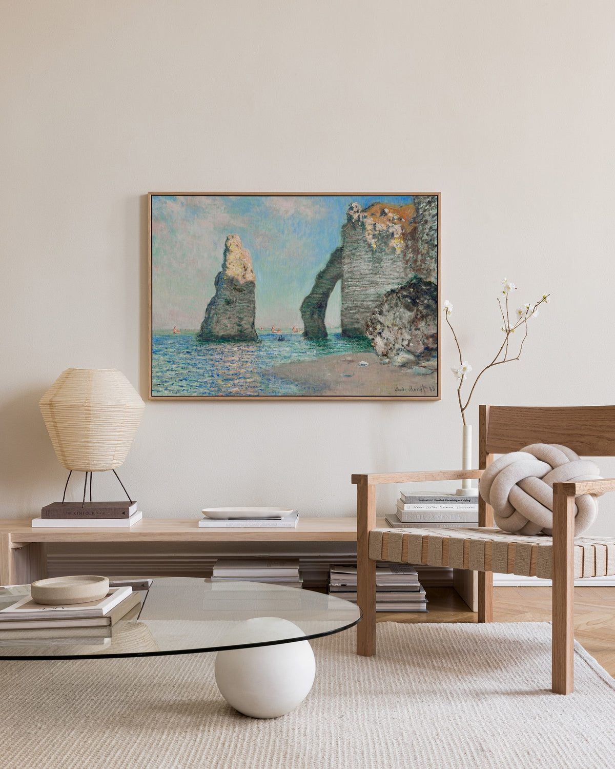 Monet - The Cliffs at Étretat Canvas print