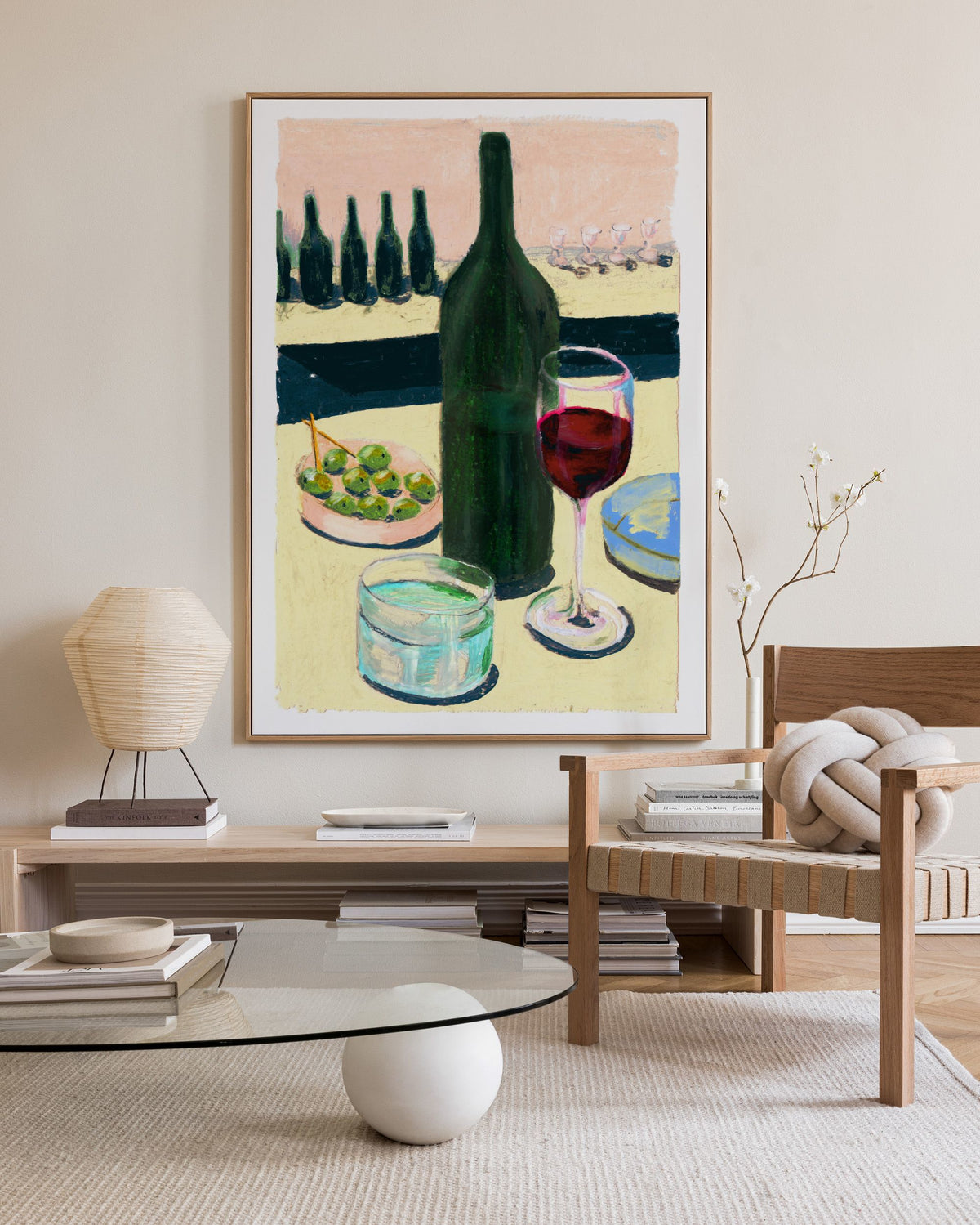 Laura Page - Glass of Wine Canvas print