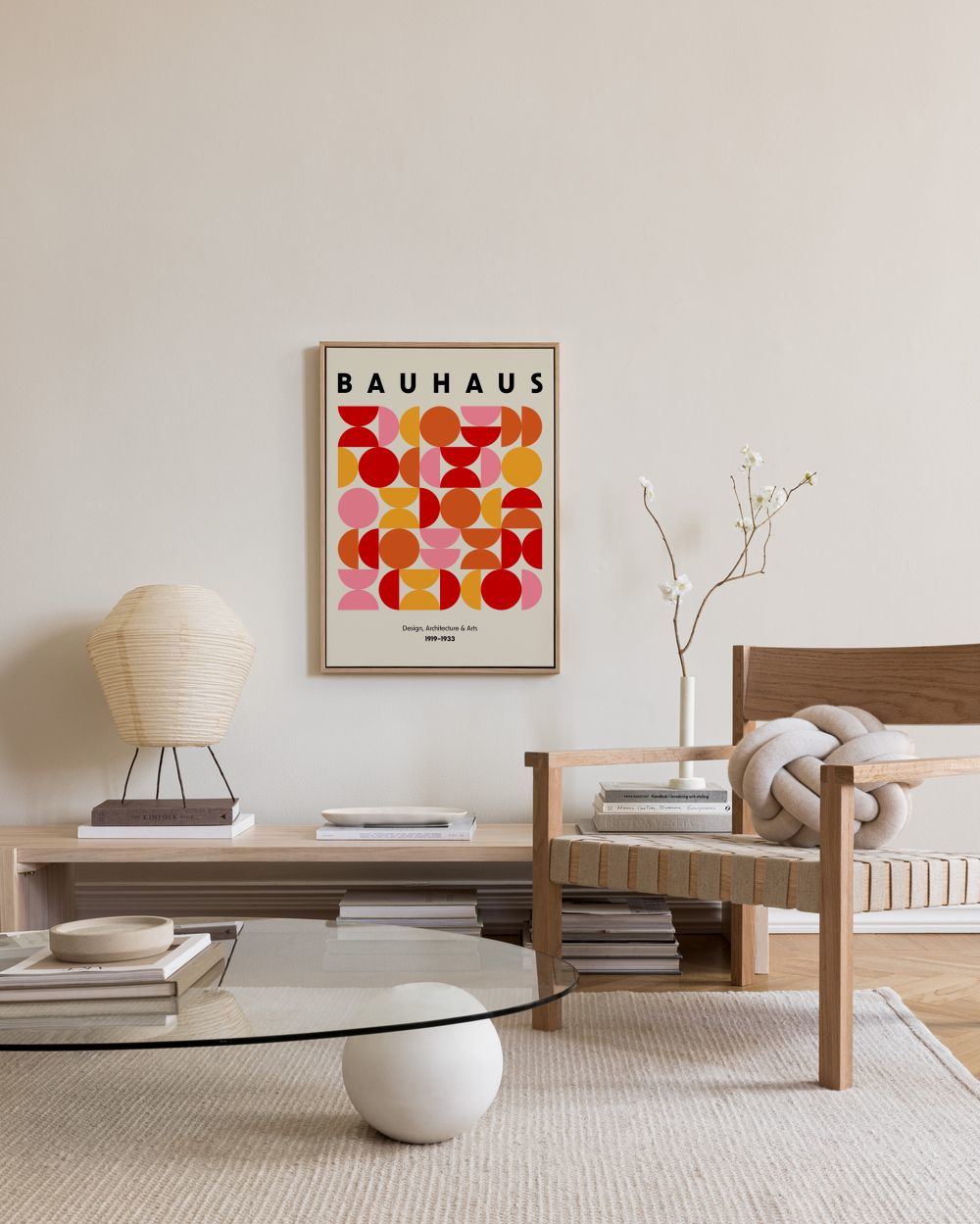 Bauhaus Shapes Canvas print