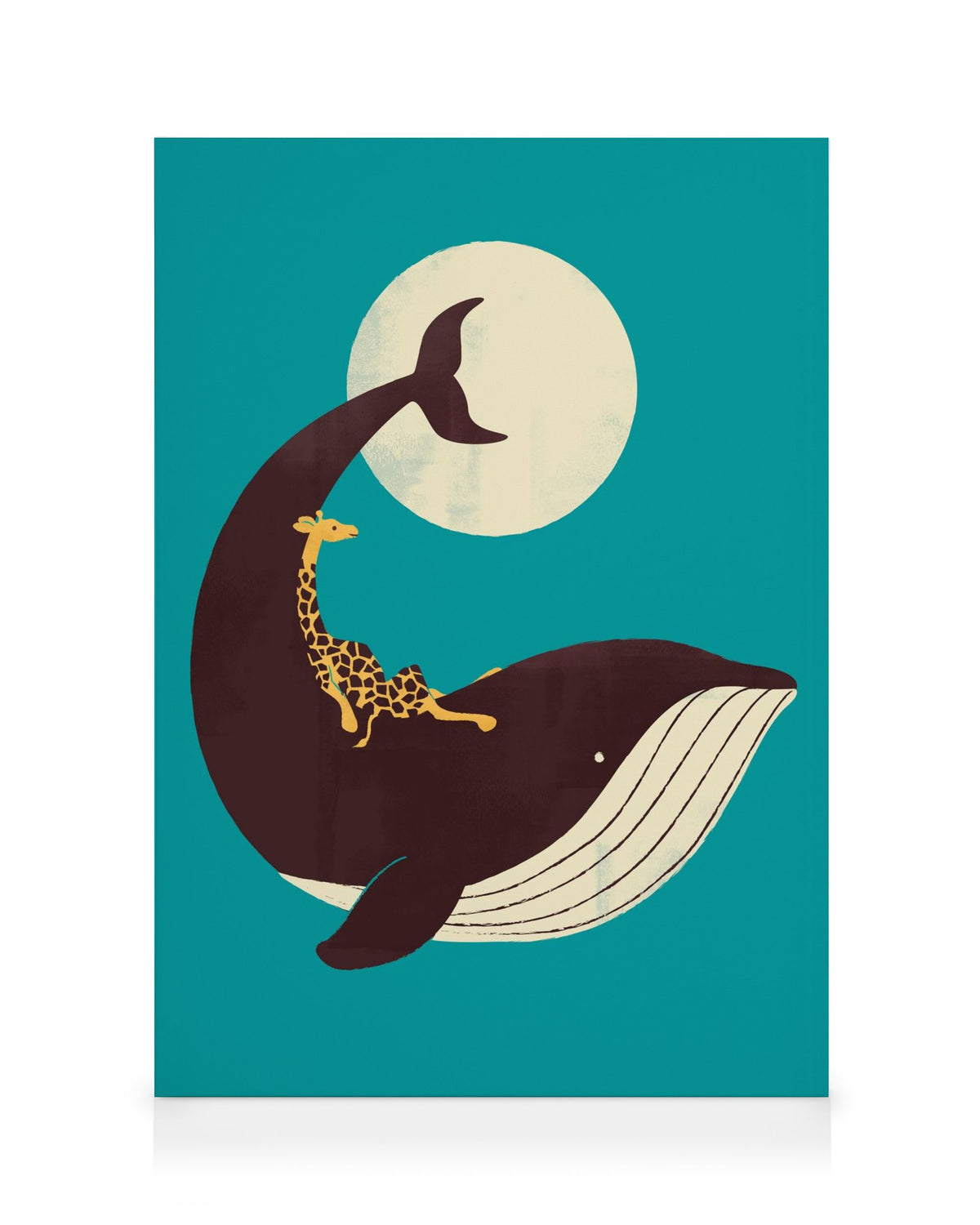 The Giraffe and the Whale Canvas print