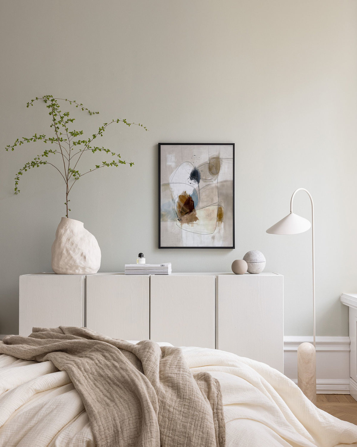 Beige Impression No2 Canvas print