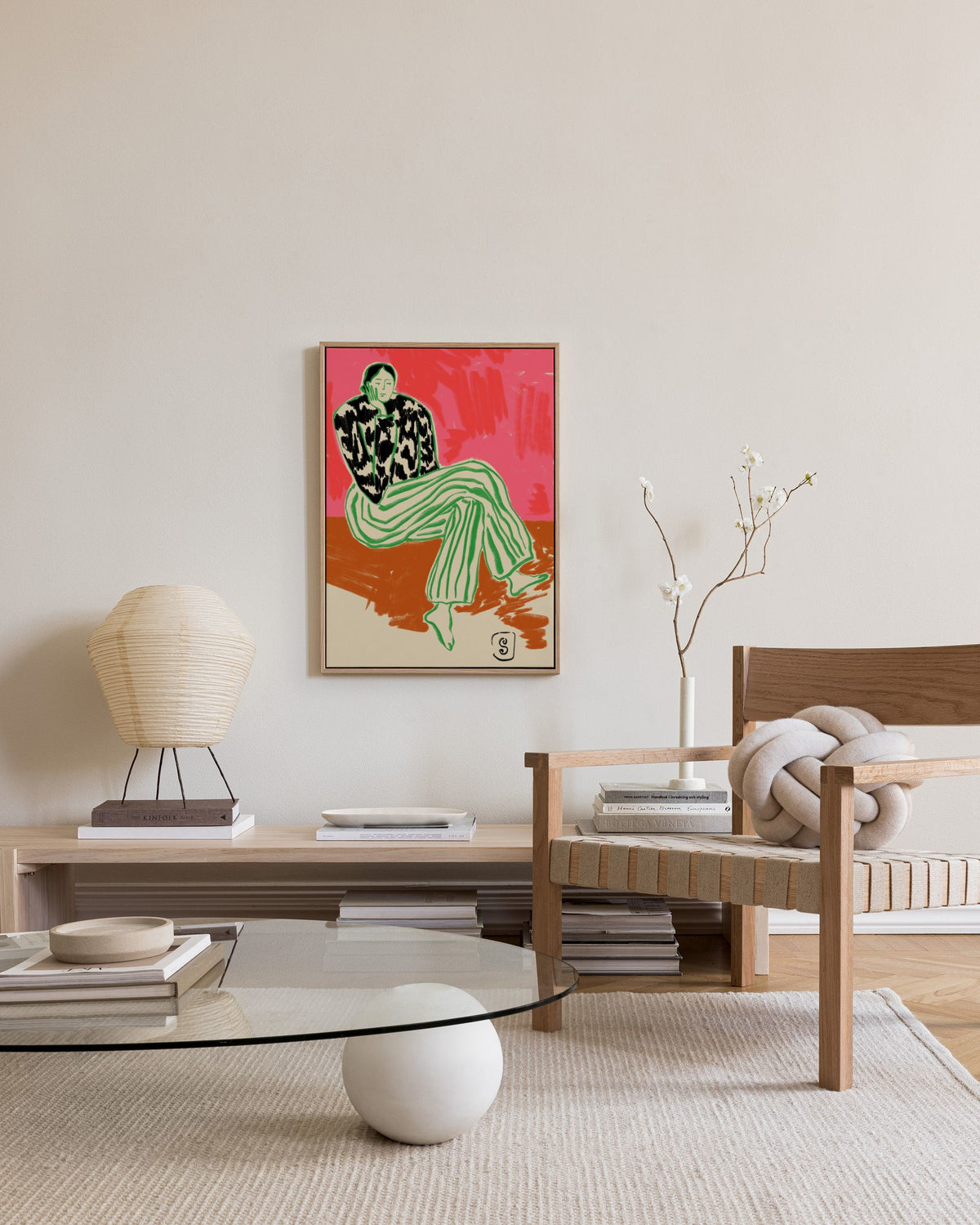 Sandra Poliakov - Calm Woman Portrait Canvas print
