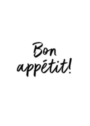 Bon Appetite Scribble Print