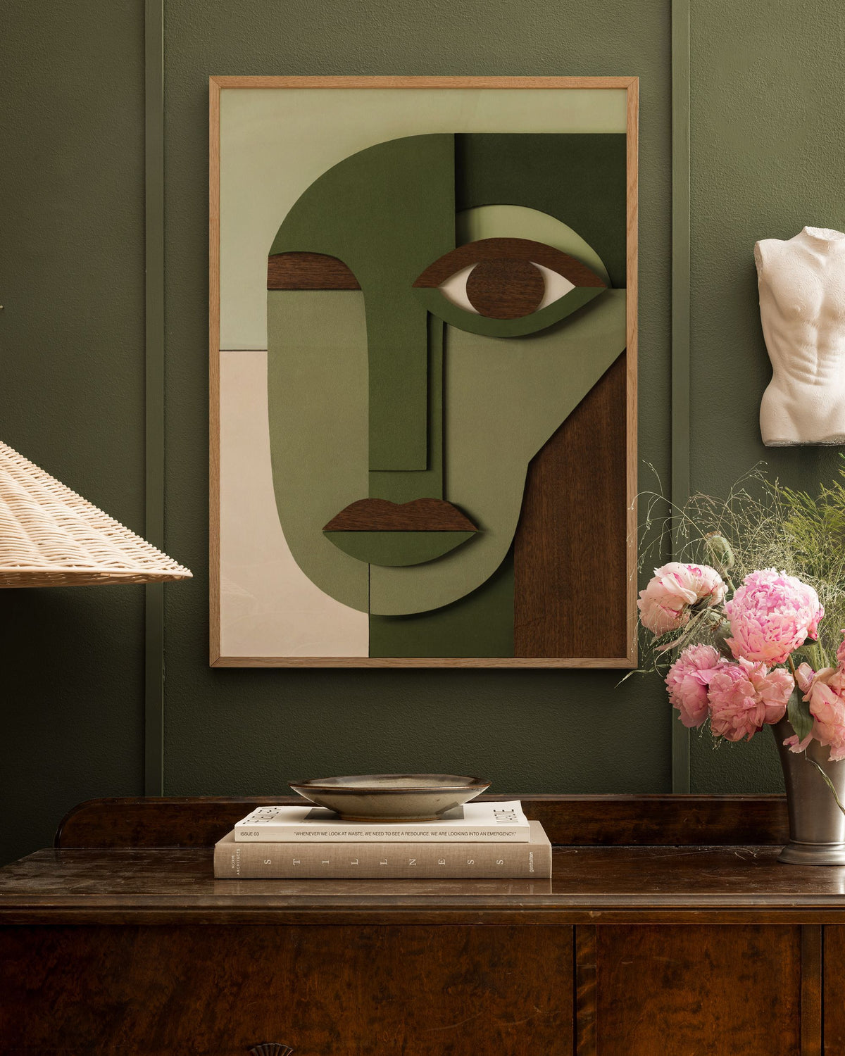 Abstract Face Print