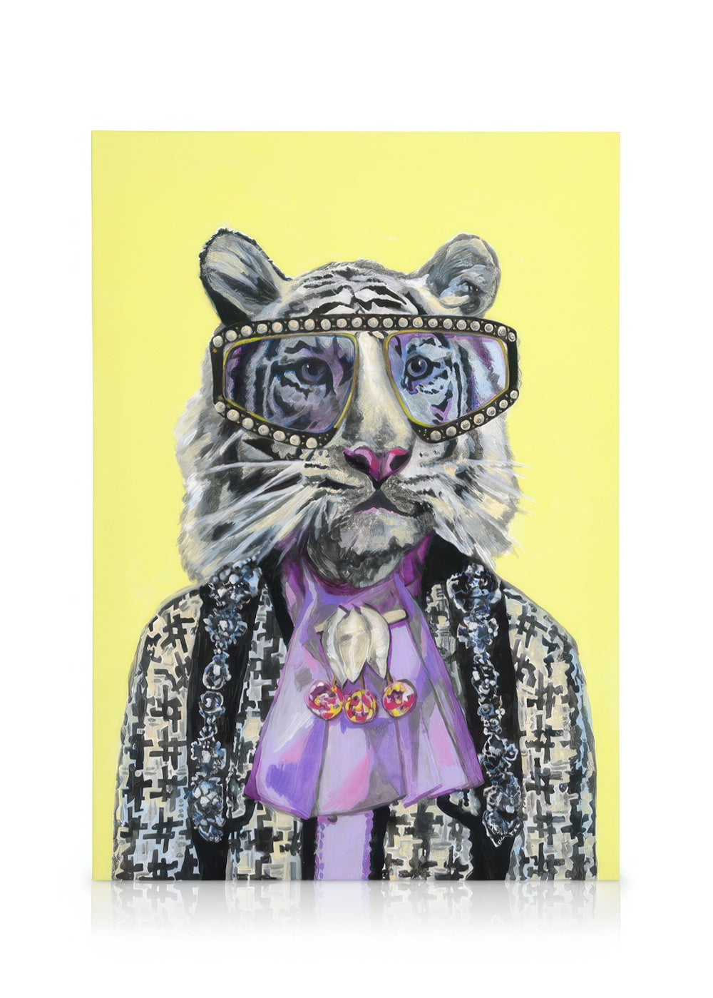 Heather Perry - Artsy White Tiger Canvas print