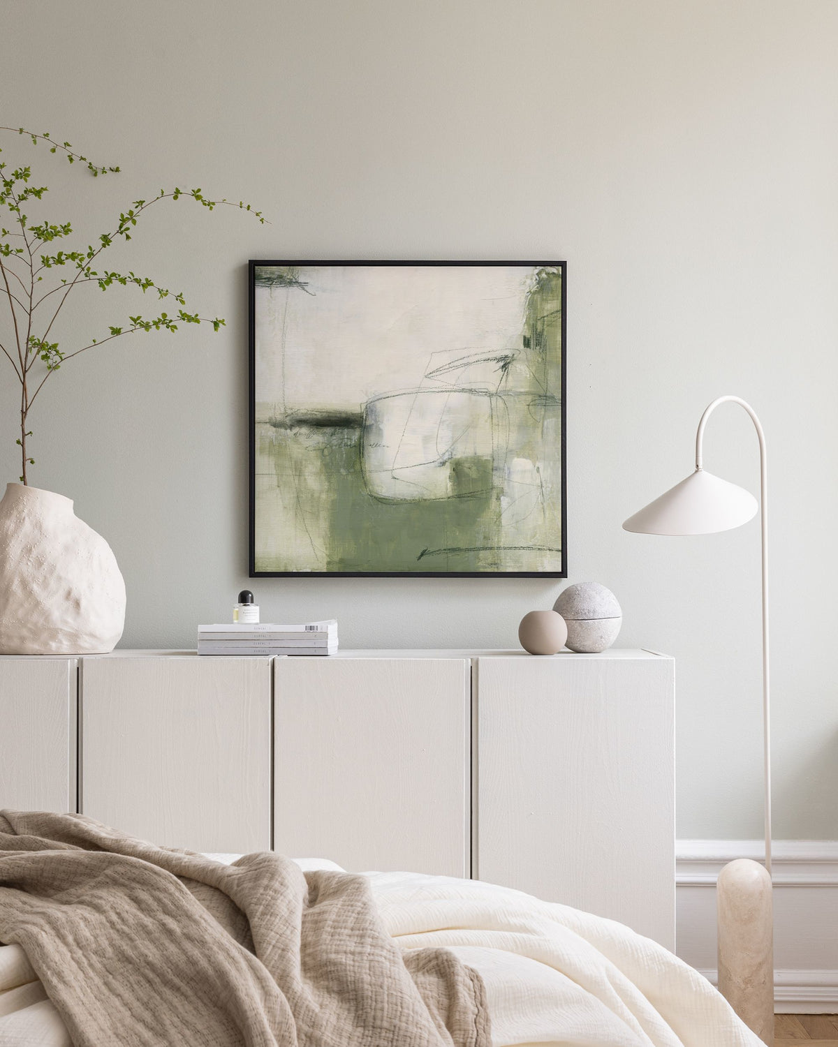 Contemporary Greens No2 Canvas print