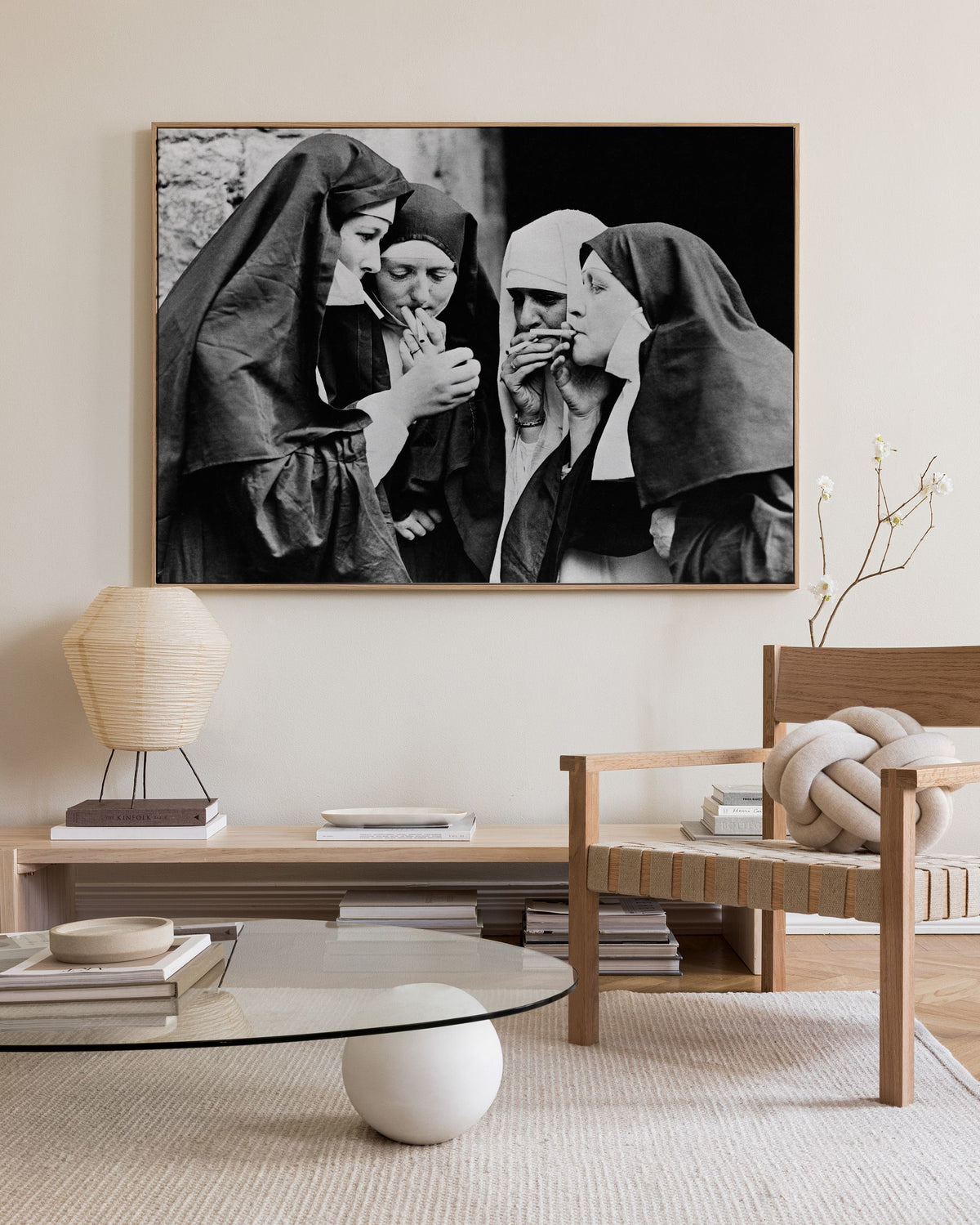 Nuns Smoking Canvas print