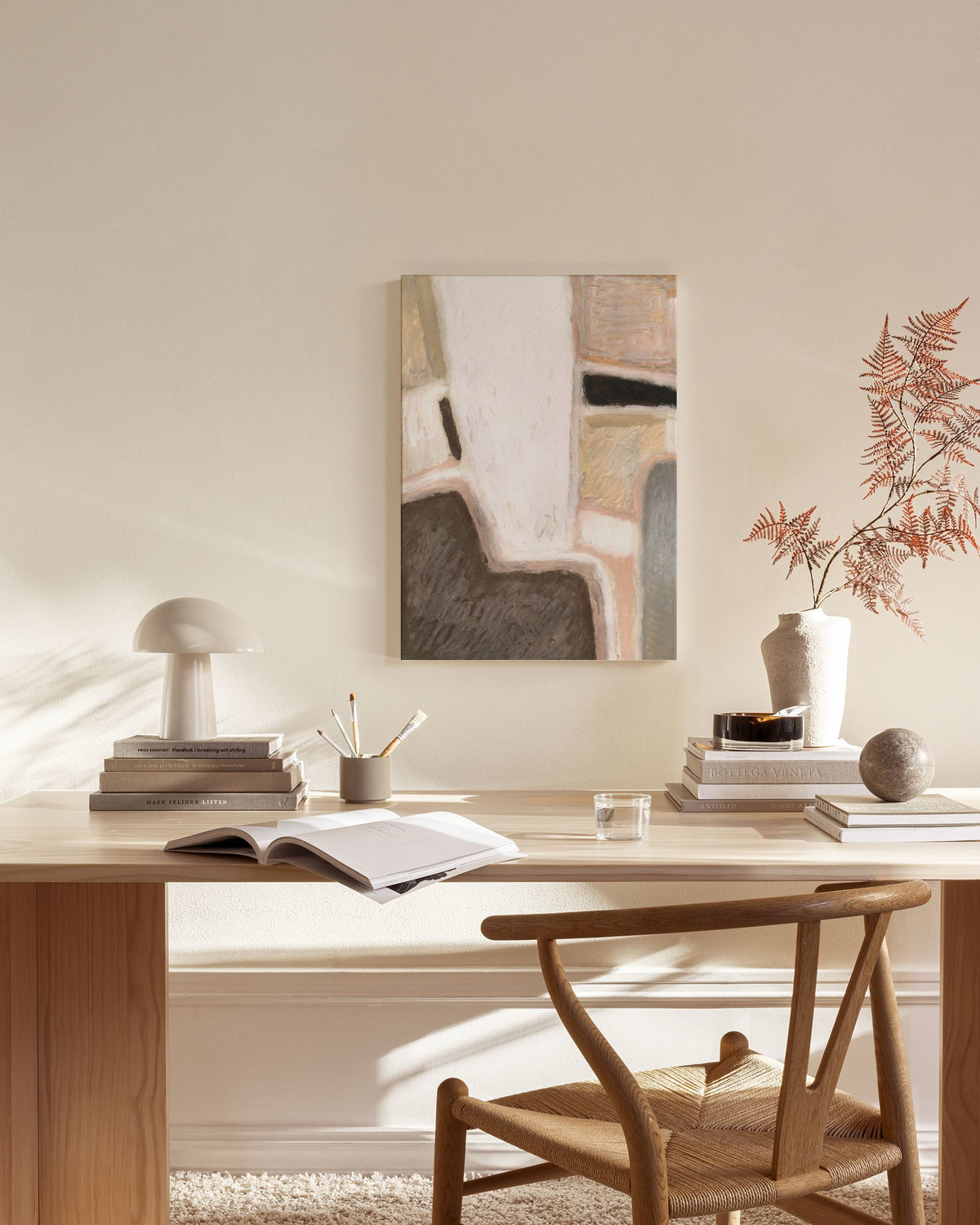 Painting of Shapes Canvas print