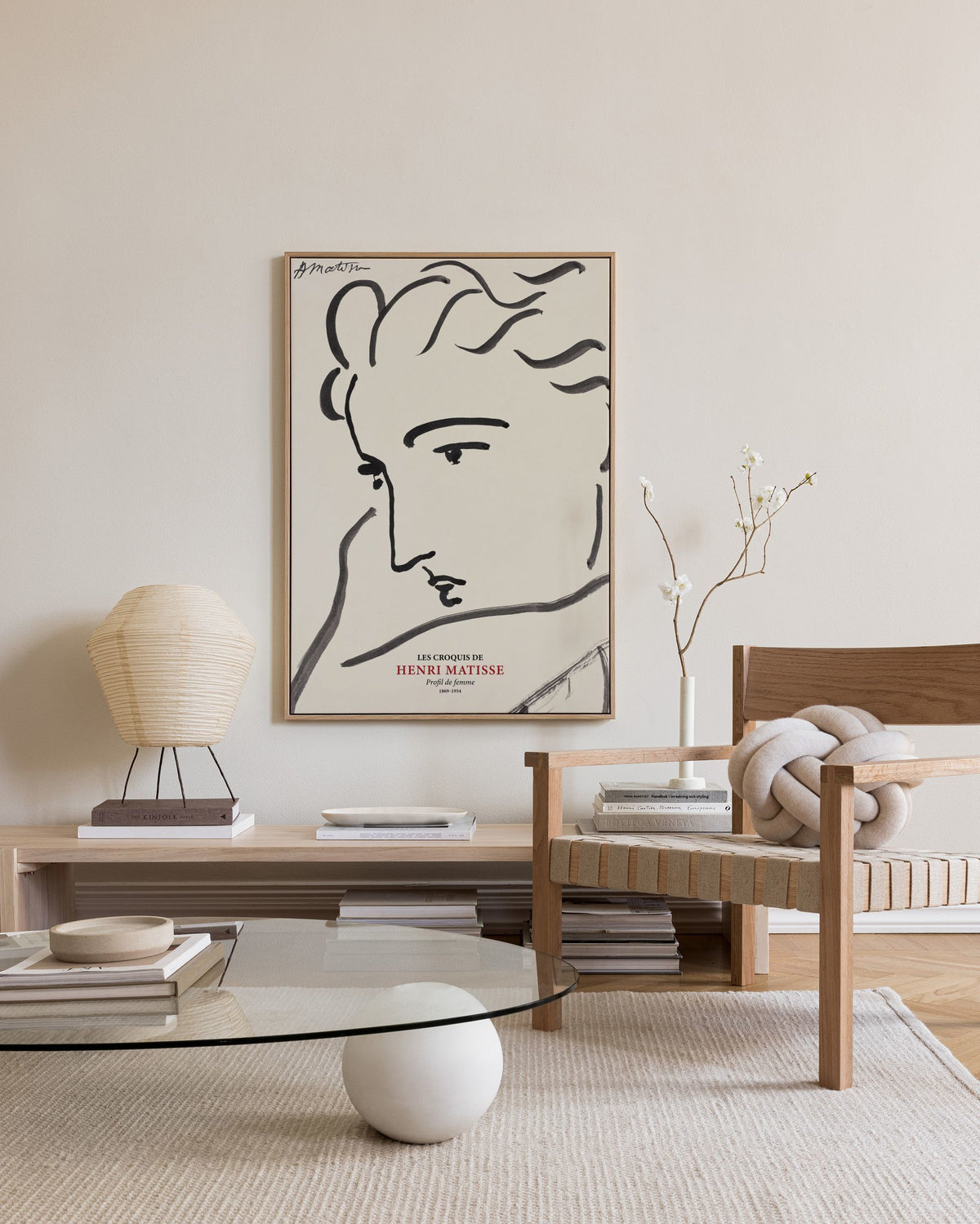 Matisse - Profil the Femme Canvas print