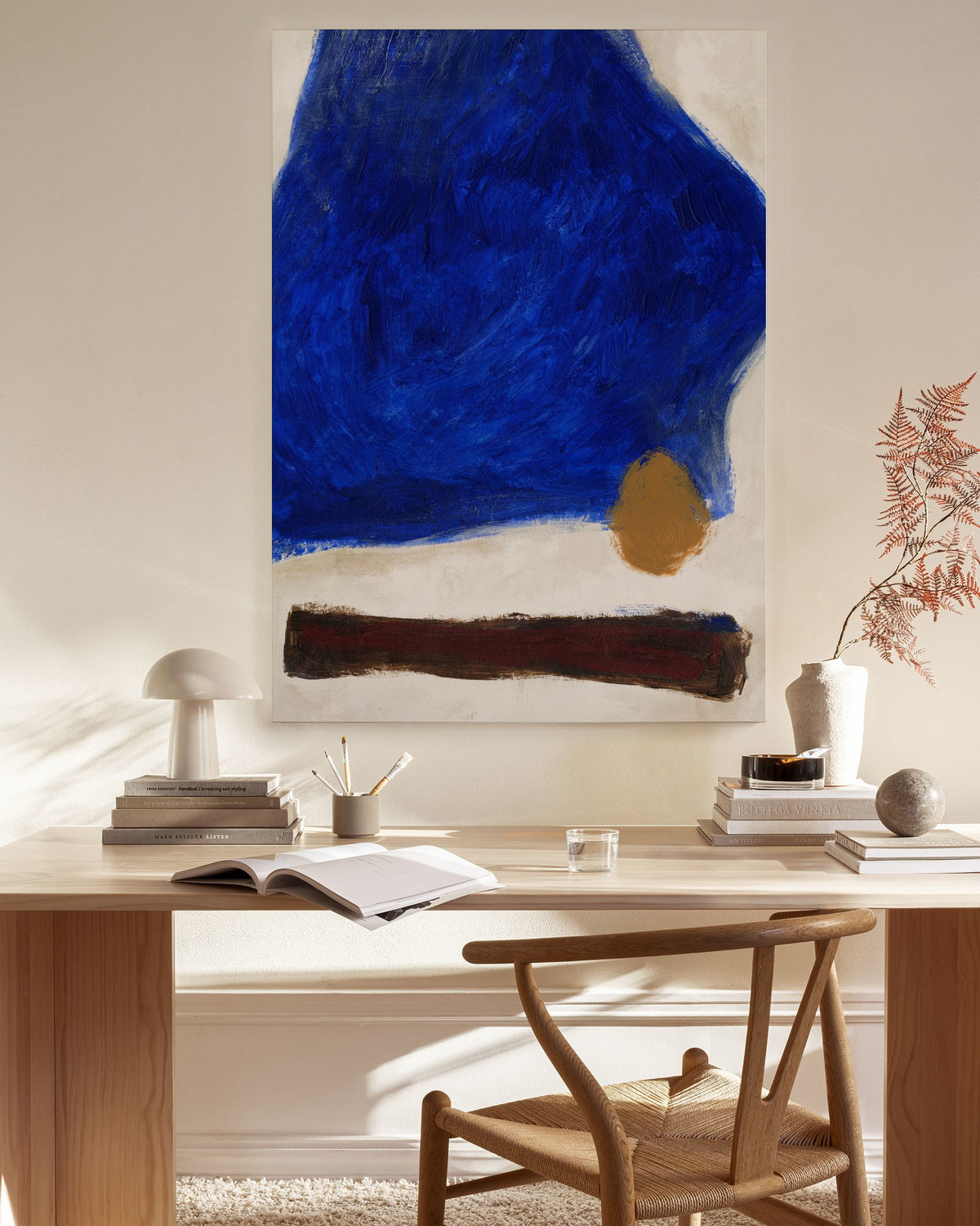 Bold Blue Canvas print