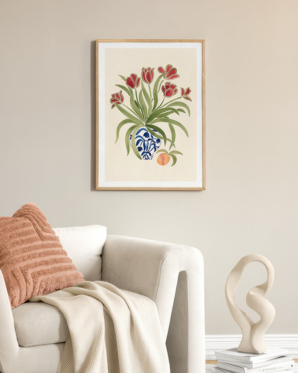 La Poire - Red Tulips Print