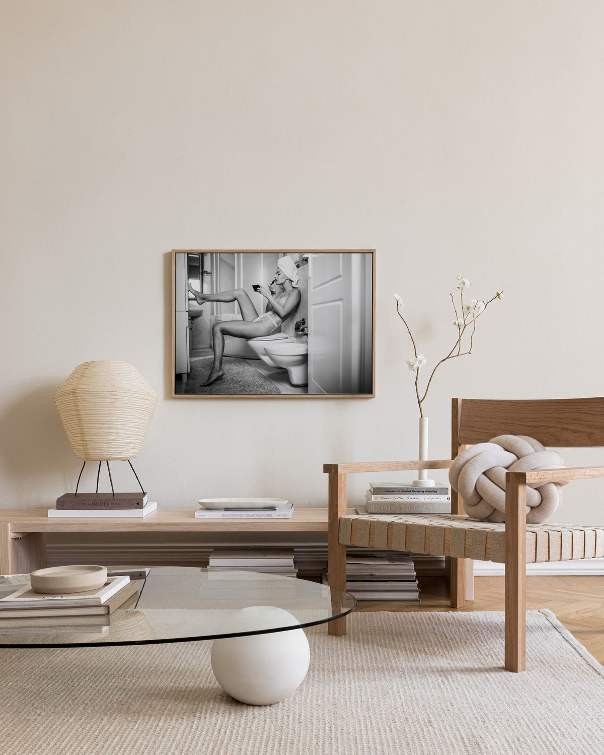 Painting Lips Canvas print