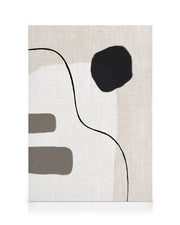 Linen Shapes No2 Canvas print
