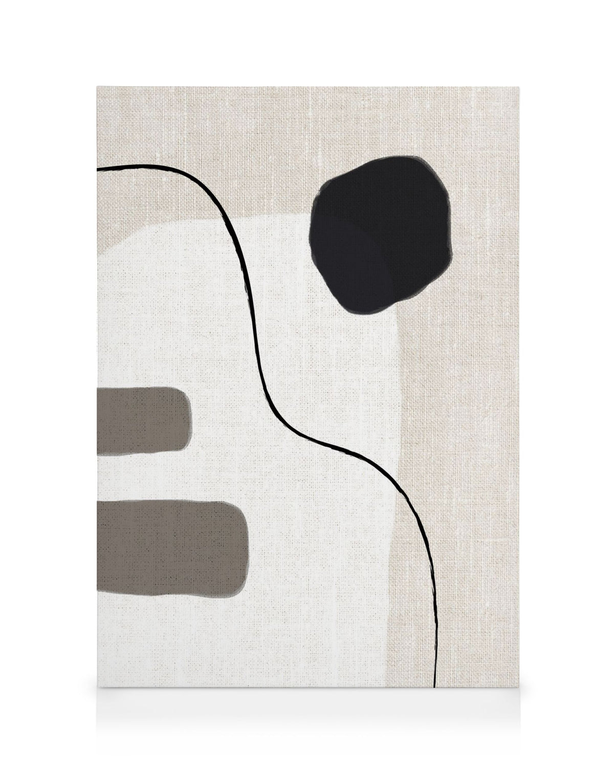 Linen Shapes No2 Canvas print