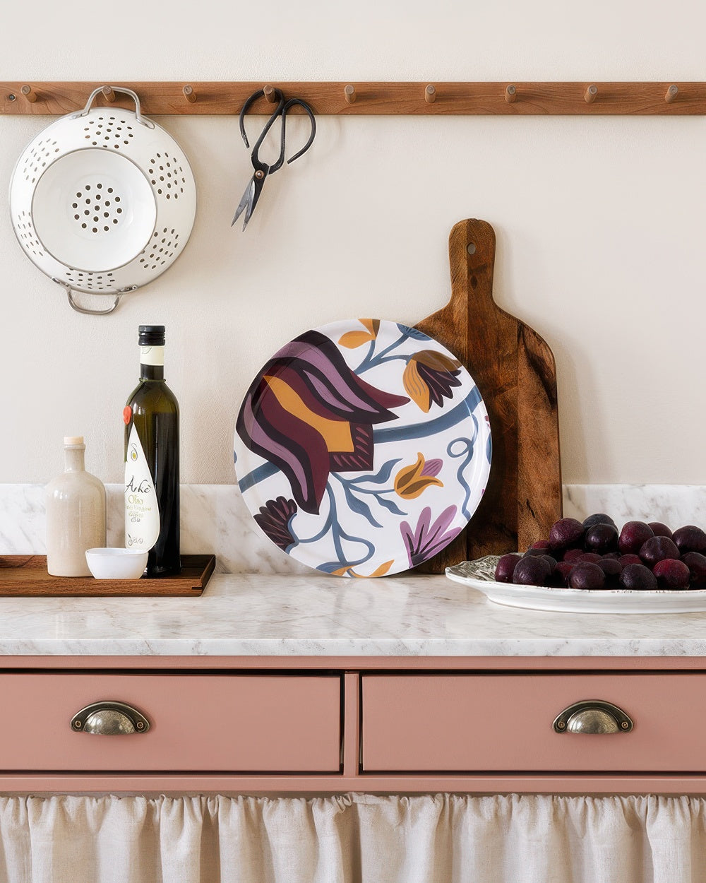 Painted Florals Tray