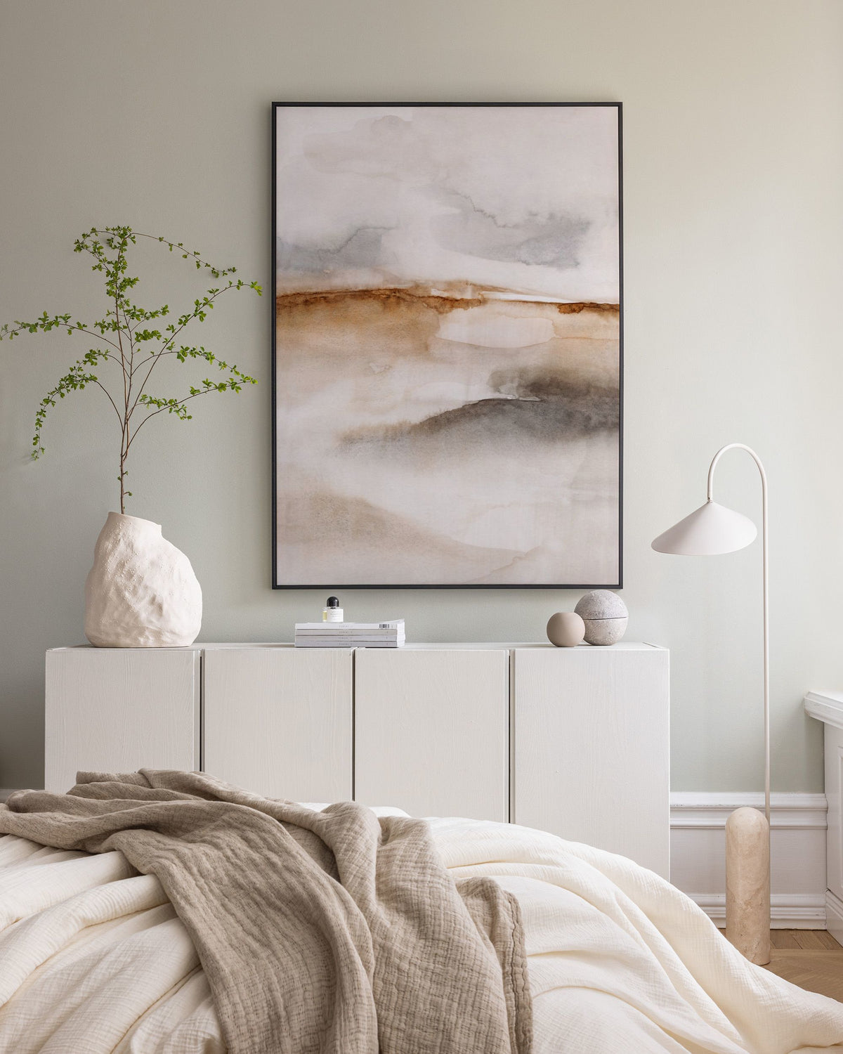 Neutral Watercolor No2 Canvas print