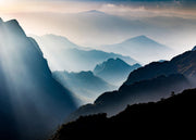 Foggy Mountain View Print
