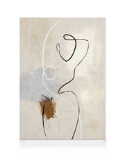Dual Lines No2 Canvas print