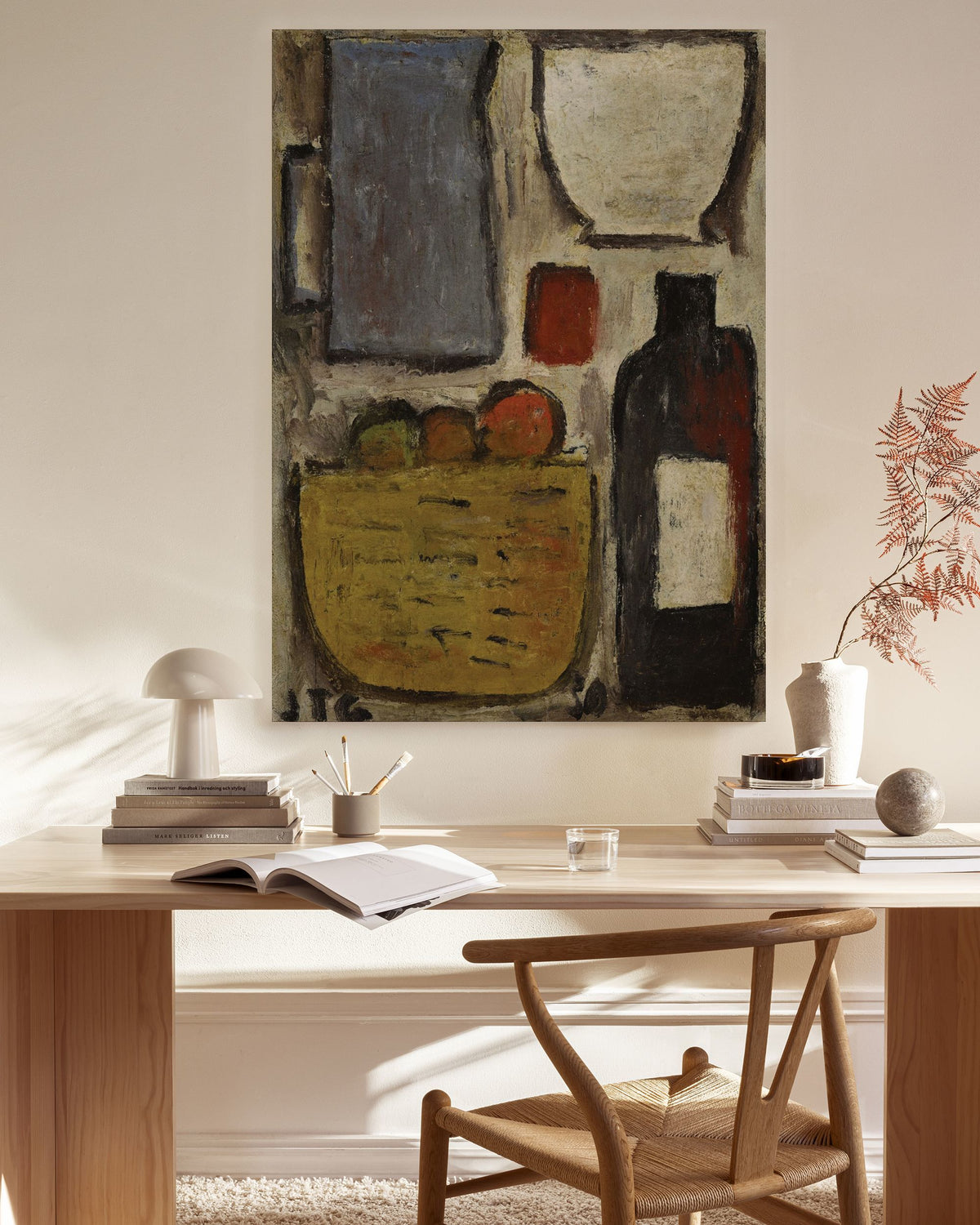 Joaquín Torres García - Panier aux fruits Canvas print
