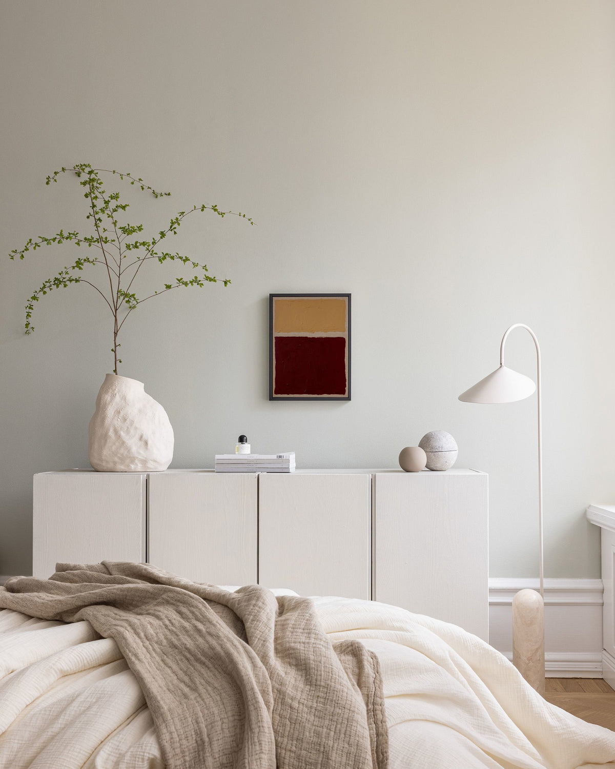 Ochre Versus Oxblood Canvas print