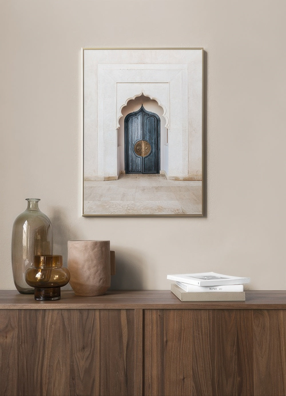 Marrakech Blue Door Print