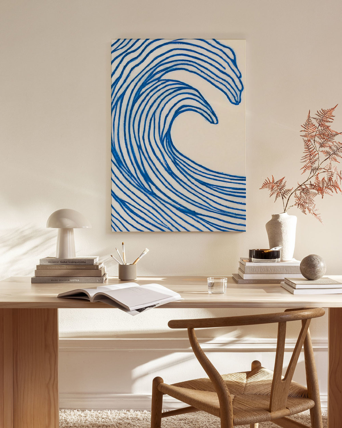 Merel Takken - Wavy Lines Canvas print