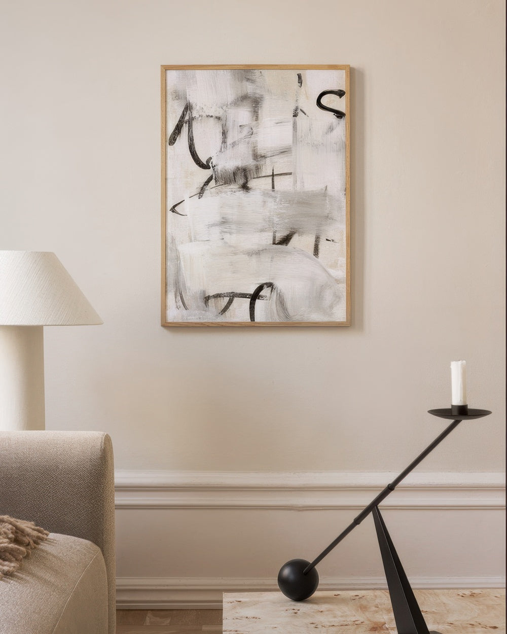 Painted Abstract Print