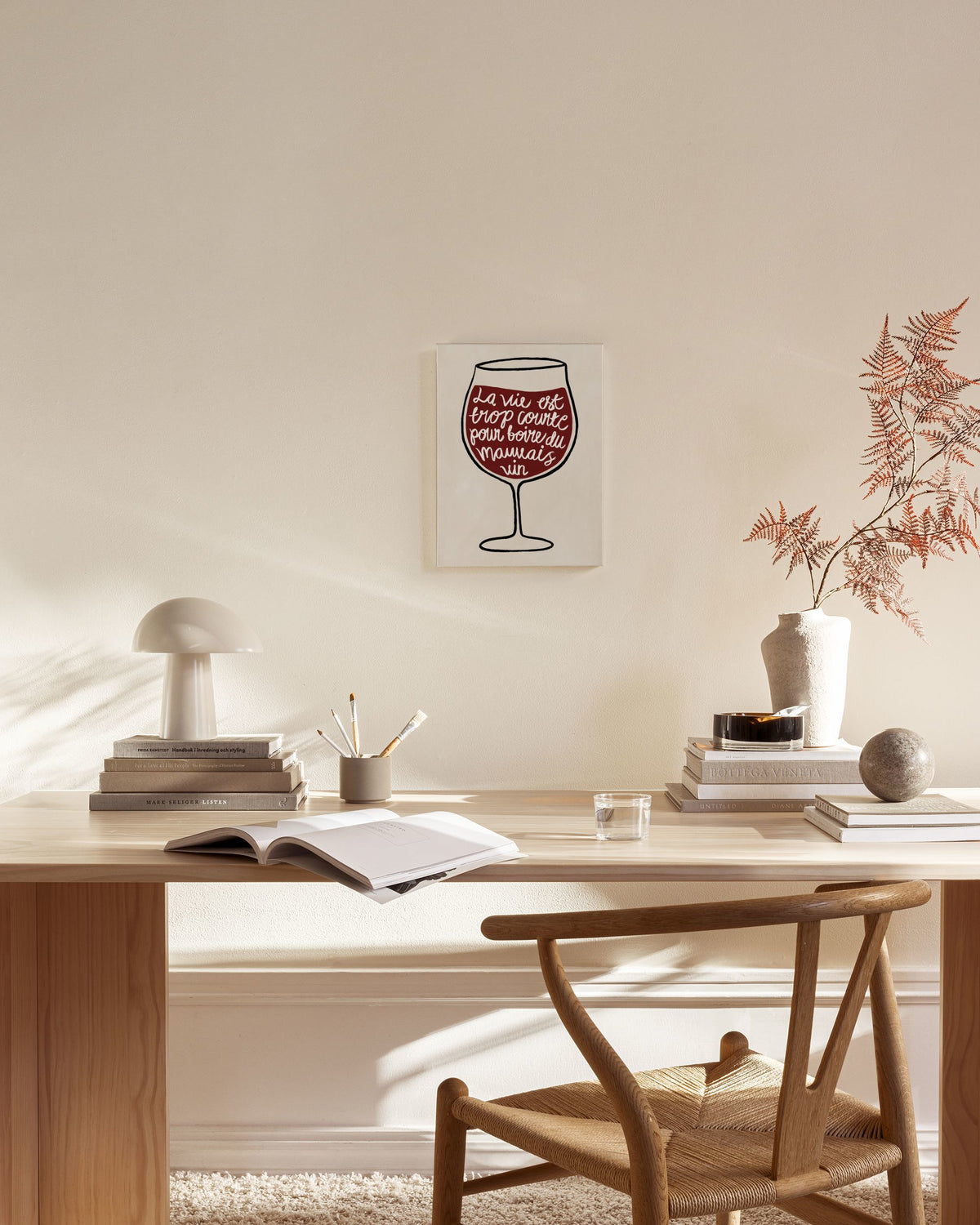 La vie est Trop Courte Canvas print