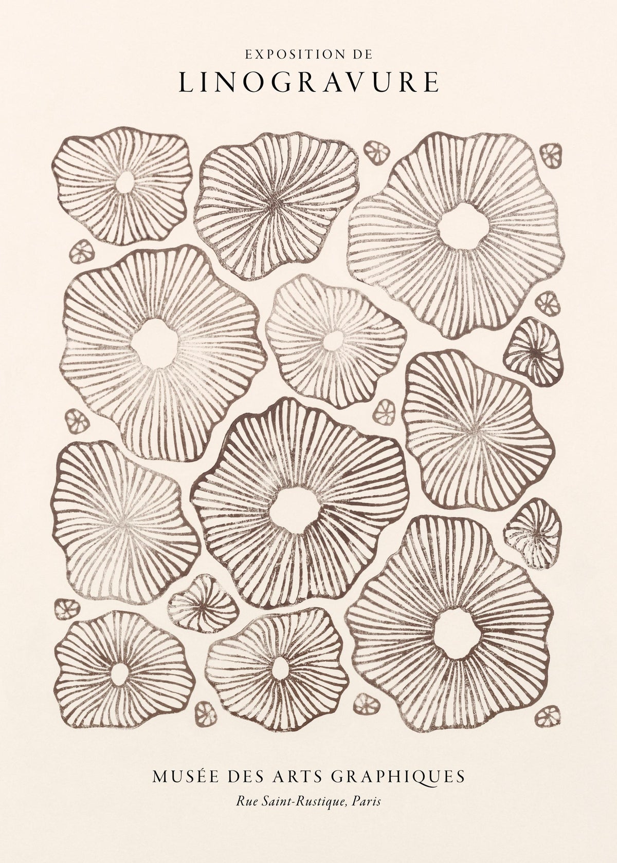 Linocut Exhibition Print