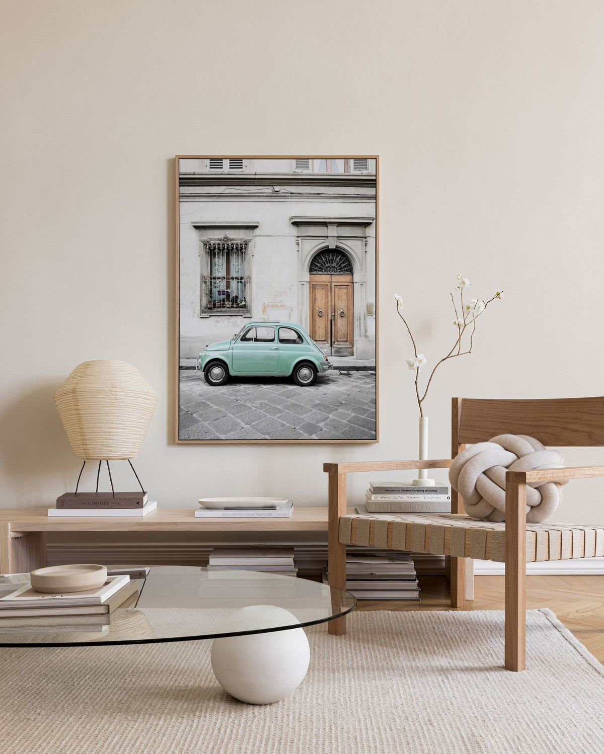 Vintage Car In Italy Canvas print