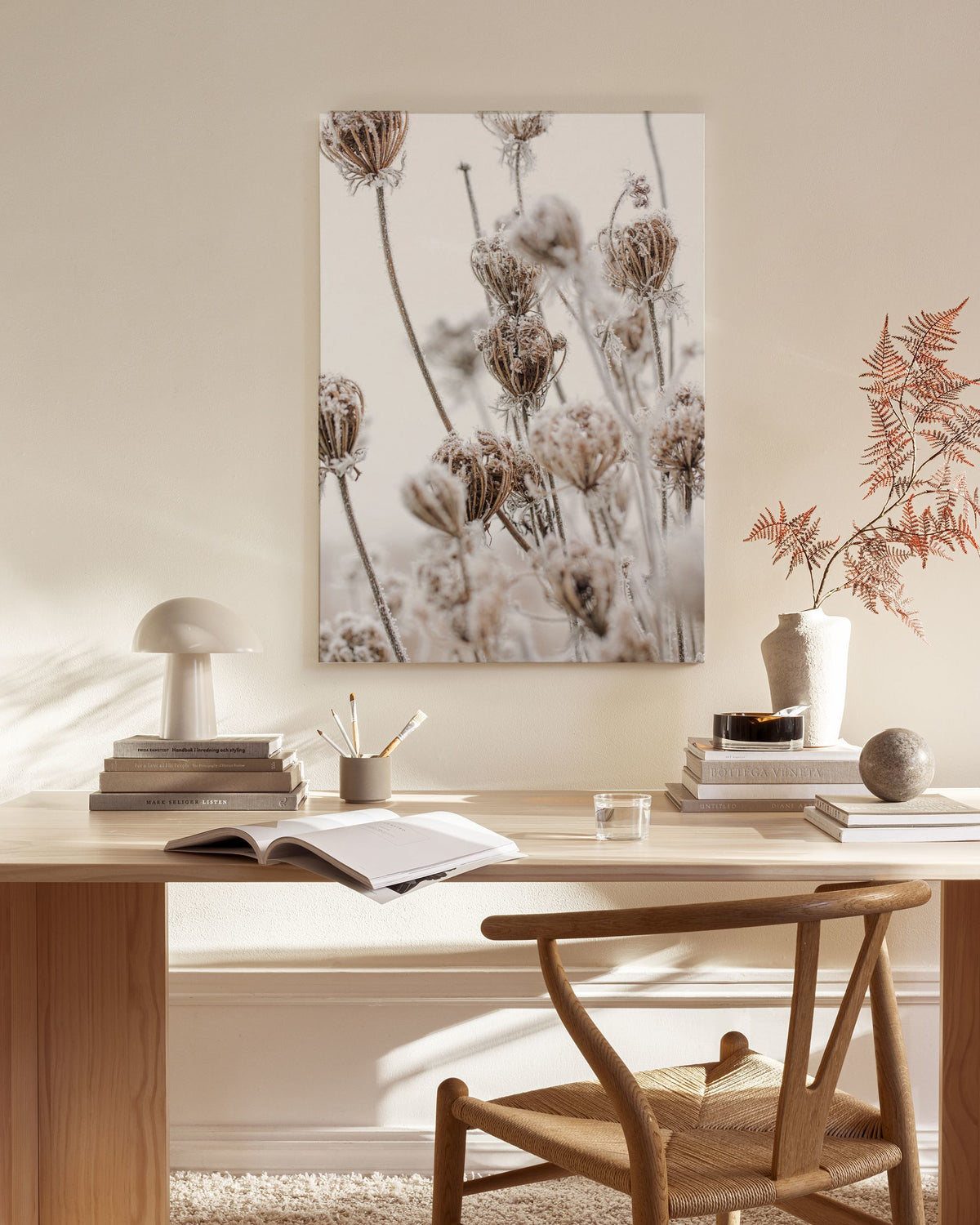 Frozen Floral Canvas print