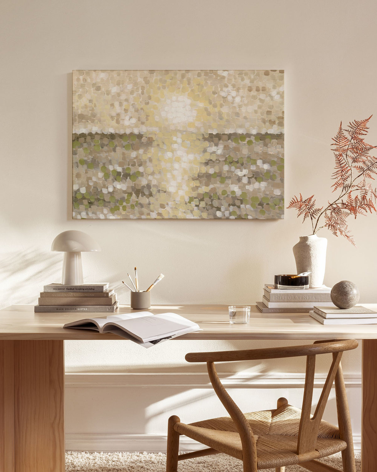 Pointillist Horizon Canvas print