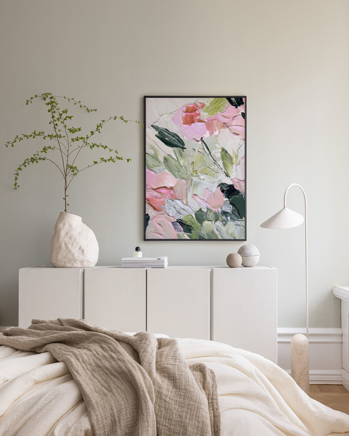 Flowers in Paint No1 Canvas print