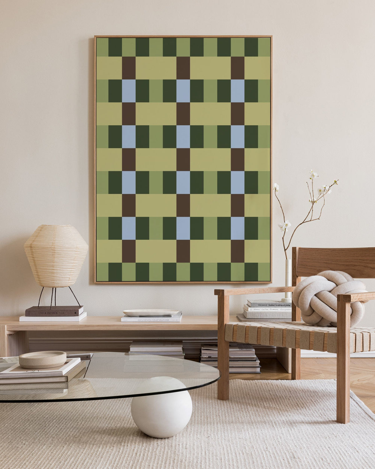 Green Pattern Canvas print