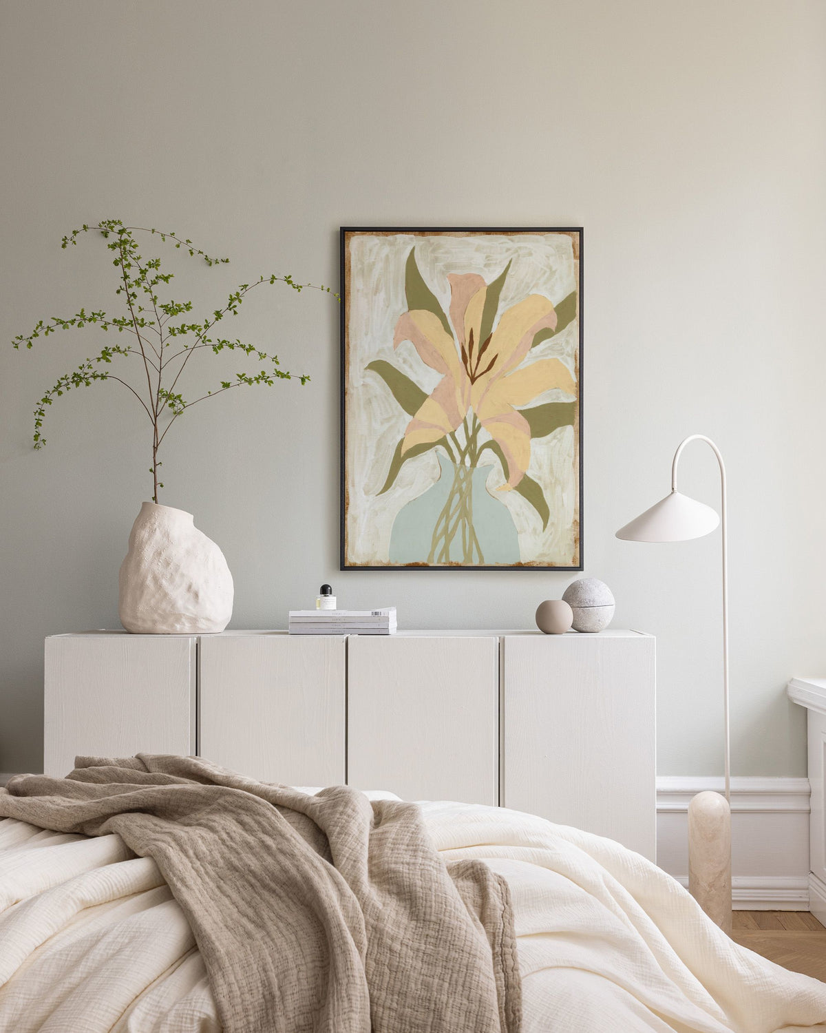 Lily in Vase Canvas print