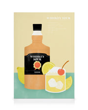 Whiskey Sour Illustration Canvas print