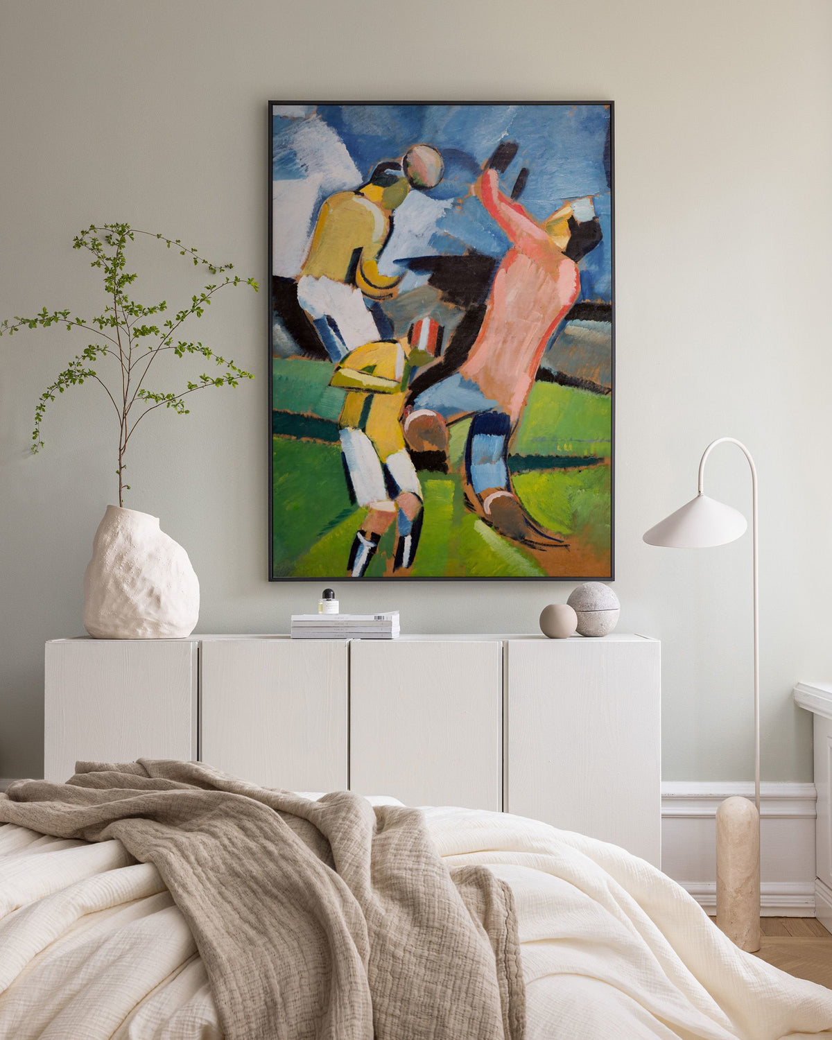 Harald Giersing - Football Players Canvas print