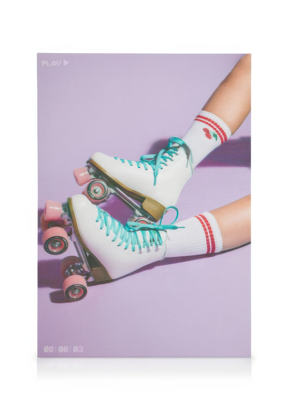 Roller Skate Record Canvas print