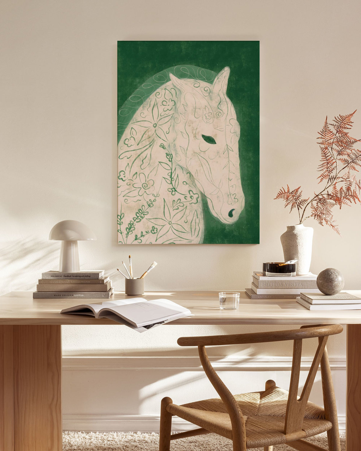 Lucrecia Rey Caro - Earth Horse Canvas print