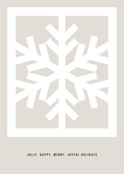 Graphic Snow Flake Print