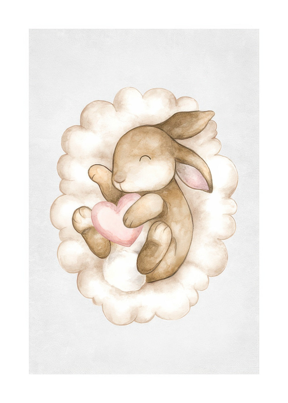 Sleeping Bunny Print