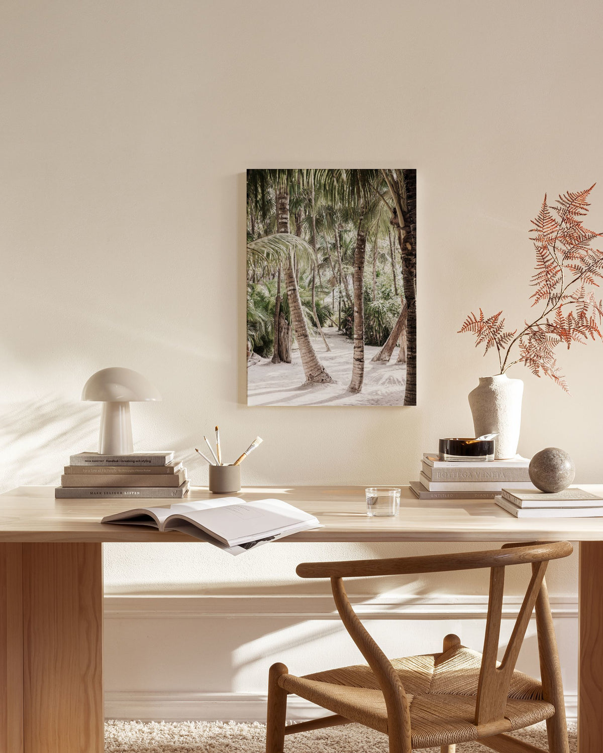 Between the Palms Canvas print