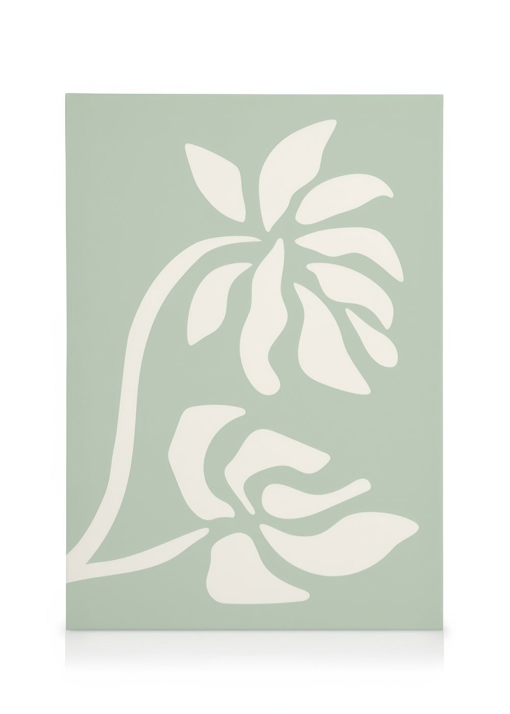 Green Florals Canvas print