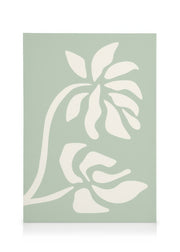 Green Florals Canvas print