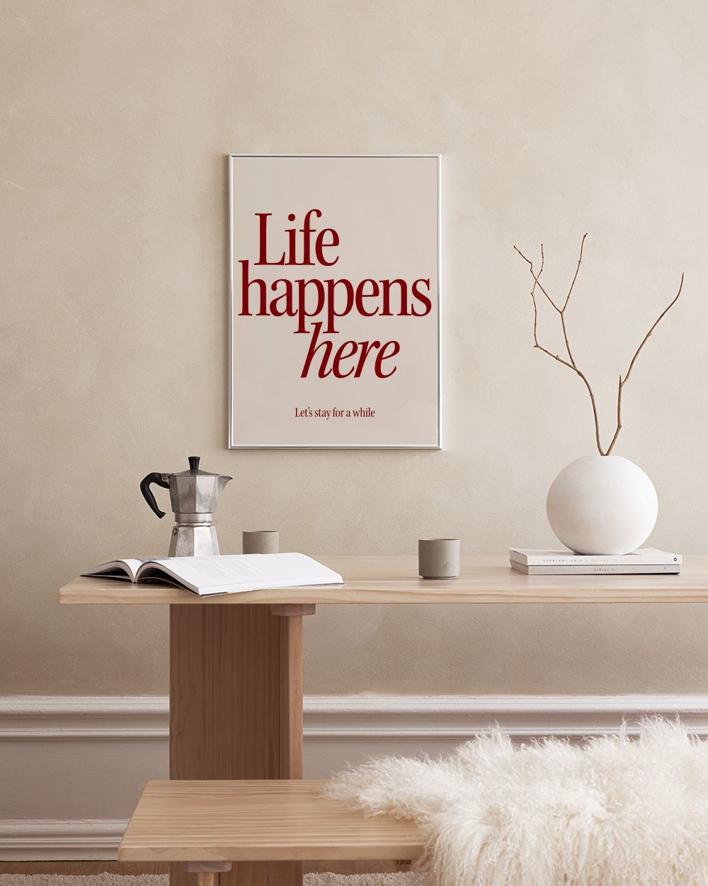 Life Happens Here Print