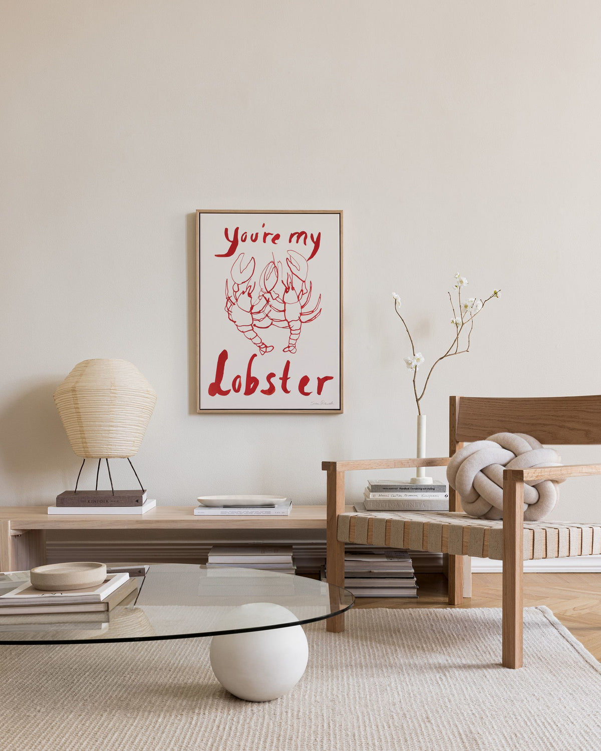 Sissan Richardt - You're My Lobster Canvas print