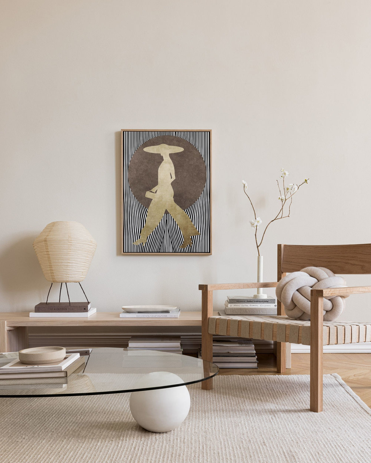 Boris Draschoff  Kubistika - La Madame Noir Canvas print